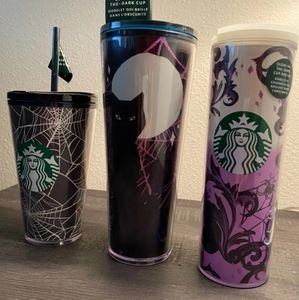 🎃sold🎃Starbucks Tumbler set of 3, Halloween 2021, new, glow in the dark